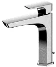 "GE" Single Lever Lavatory Faucet w/ Popup ( Medium ) - CHROME