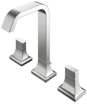 "GC" 2 Handle Lavatory Faucet w/ Pop up waste ( 3 holes ) - CHROME