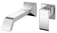 "GC" Wall Mount Single Lever Lavatory Faucet ( Long )w/out Popup (TLG08308D) - CHROME