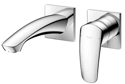 "GM" Wall Mount Single Lever Lavatory Faucet w/out Pop ( Short )(TLG09307D) - CHROME