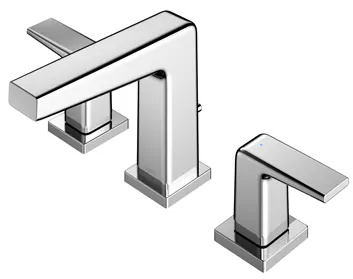 "GB" Two Handle Lavatory Faucet w/ Pop up waste ( 3 holes ) - CHROME