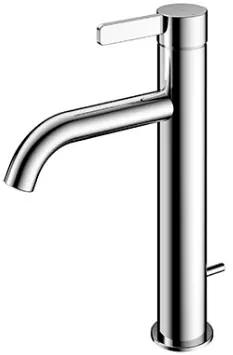 "GF" Single Lever Lavatory Faucet w/ Pop up ( Medium ) - CHROME