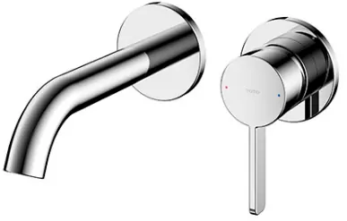 "GF" Wall Mount Single Lever Lavatory Faucet ( Short ) w/out Popup (TLG11307D) - CHROME