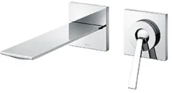 ZL Single Lever Lavatory Faucet - Wall Mounted w/o Pop-Up Waste (Short Spout) - CHROME