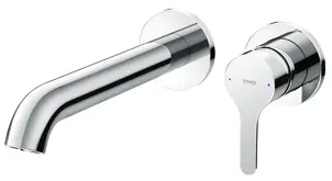 TOTO "LB" Wall Mount Single Lever Lavatory Faucet (Long)(w/out Popup) - CHROME