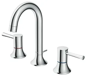 TOTO "LN" Two Handle Lavatory Faucet ( 3 Hole )(with Popup)(TLS02201B) - CHROME