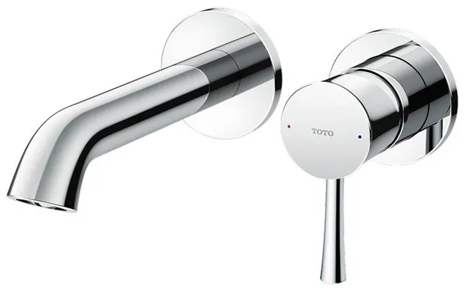 TOTO "LN" Wall Mount Single Lever Lavatory Faucet (Short)(w/o Popup) - CHROME