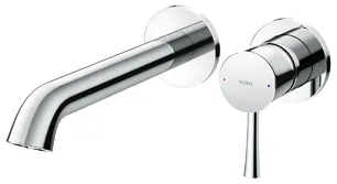 TOTO "LN" Wall Mount Single Lever Lavatory Faucet (Long)(w/o Popup) - CHROME