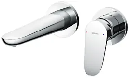 TOTO "LF" Wall Mount Single Lever Lavatory Faucet (Short) (w/out Popup) - CHROME