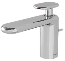 "Lozza" Single Lever Lavatory Faucet W/ 1 1/4" Pop-Up Waste - CHROME