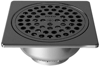 Floor Drain W/Square Flange (for 2" G.I. Pipe) (115 x 115 mm) (old item : TX1BV1N) - SS