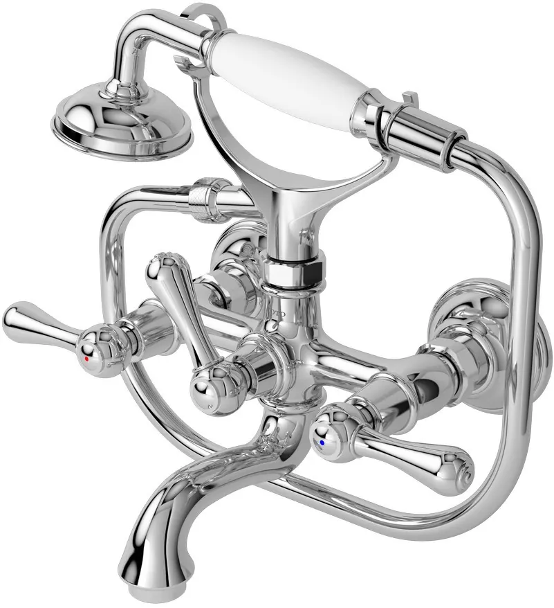 "Curio" Lever Handle Combination Bath & Shower Set - CHROME