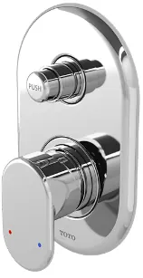 "Lozza" Single Lever Bath & Shower Mixer W/Diverter - CHROME