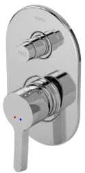 "Plano" Single Lever Bath & Shower Mixer W/Diverter - CHROME