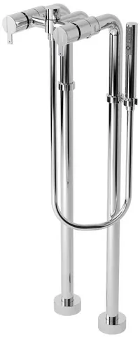 "Ego" Floor Standing Bath & Shower Set - CHROME