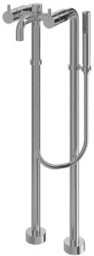"Ego II" Floor Standing Bath & Shower Set - CHROME