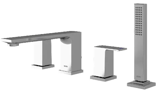 4 Holes Bath & Shower Set - CHROME