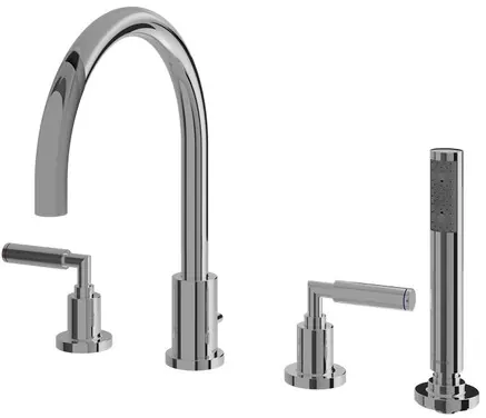 "Ego II" Lever Handle 4 Holes Bath & Shower Set - CHROME