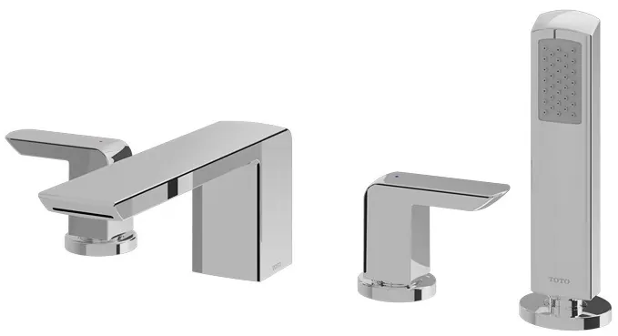 "Cocktail" 4 Holes Bath & Shower Set - CHROME