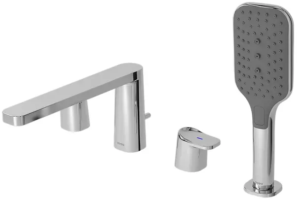"Alisei" 4 Holes Bath & Shower Set - CHROME