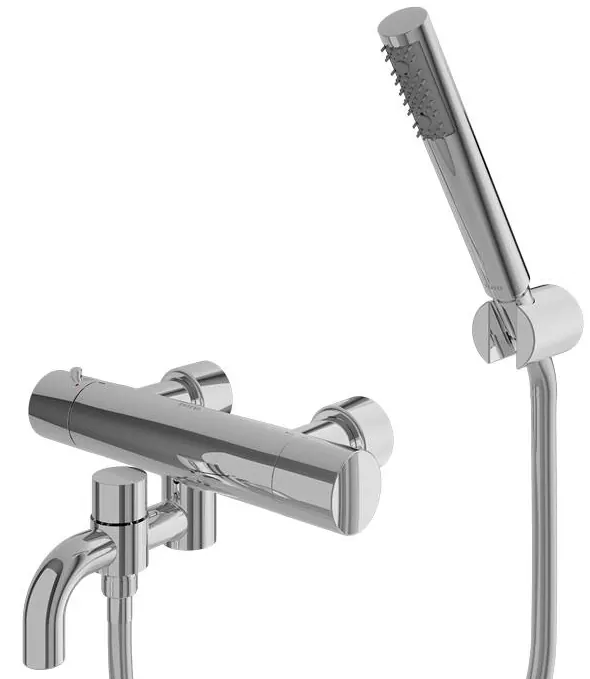 "Ego II" Thermostat Bath & Shower Set - CHROME