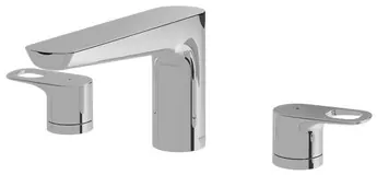 "Rei R" Bath Filler & Mixer - CHROME