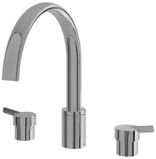 "Vektor" Bath Filler & Mixer - CHROME