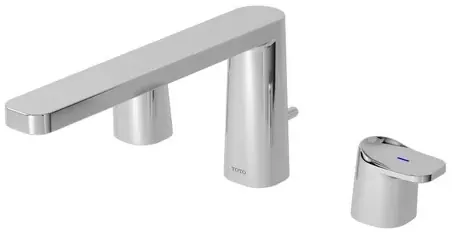 "Alisei" Bath Filler & Mixer - CHROME