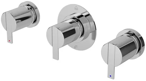 "Ego" Mixing Valve for Bath & Shower W/Diverter - CHROME