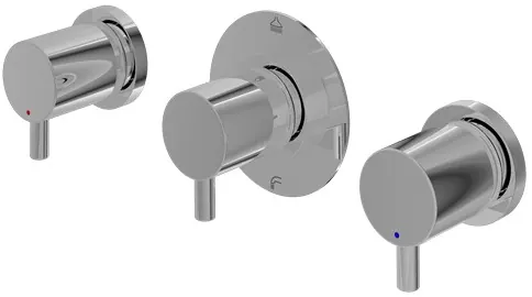 "Ego II" Mixing Valve for Bath & Shower W/Diverter - CHROME