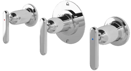 "Hayon" Lever Handle Mixing Valve for Bath & Shower W/ Diverter - CHROME