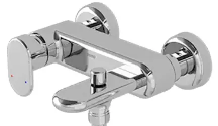 "Lozza" Single Lever Bath & Shower Mixer W/O Hand Shower Set - CHROME