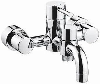 "Ego II" Single Lever Bath & Shower Mixer W/O Hand Shower Set - CHROME