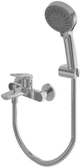 "Rei R" Single Lever Bath & Shower Set - CHROME