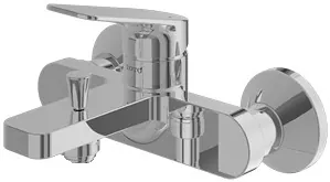 "Rei S" Single Lever Bath & Shower Mixer W/O Hand Shower Set - CHROME