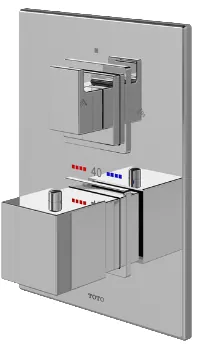 Thermostatic bath & Shower Mixer w/ Diverter & Stop Valve - CHROME