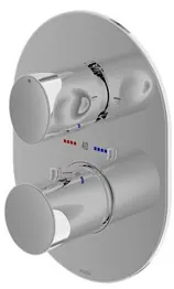 "Le Muse" Thermostat Bath & Shower Mixer W/Diverter & Stop Valve ( Old item is TX473SQBR ) - CHROME