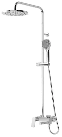 "Rei S" 3 Way Shower Column Set - CHROME