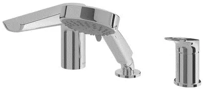 "Rei R" 3 Holes Bath & Shower Set - CHROME