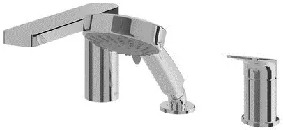 "Rei S" 3 Holes Bath & Shower Set - CHROME