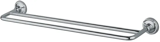 "Curio" Double Towel Bar (L= 660 mm) - CHROME