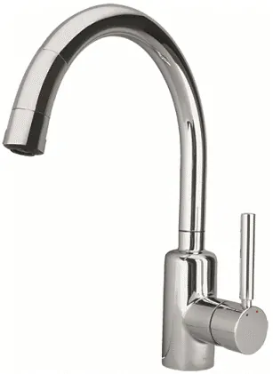 Single Lever Kitchen Faucet W/Pull Out Spray - CHROME
