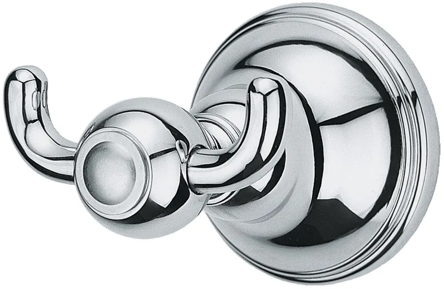 "Curio" Double Robe Hook - CHROME