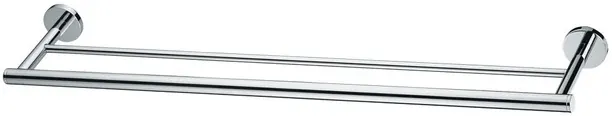 "Ego II" Double Towel Bar (L= 660 mm) - CHROME