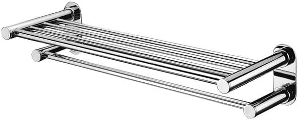 "Ego" Combination Towel Shelf & Towel Bar (L= 660 mm) - CHROME