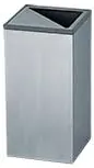 Open Trash Bin - 152 x 152 x 300 mm - SS