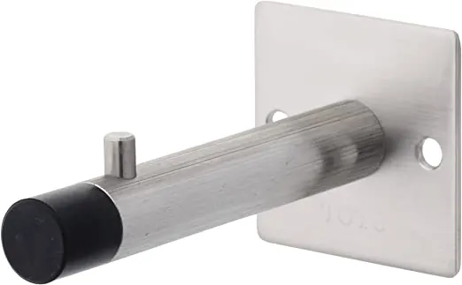 Hook with Door Bumper - CHROME