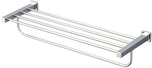 TOTO Towel shelf with Rail, L-Series, Square - CHROME