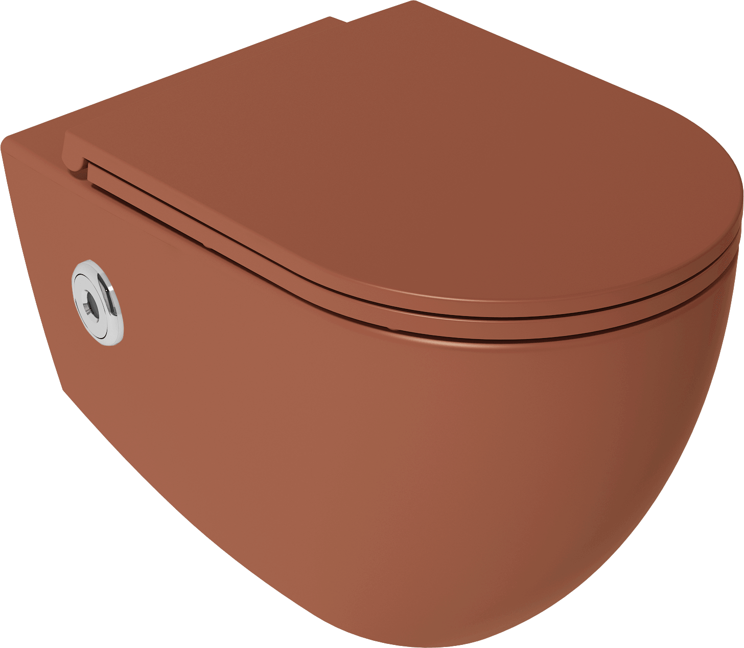 Isvea Infinity Due SensoClean Wall-Hung Toilet - VORTEX - terracotta