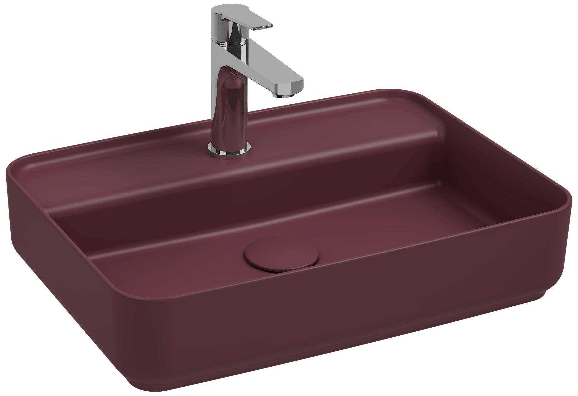 Isvea Infinity Counter-Top Washbasin 55cm - rustic burgundy